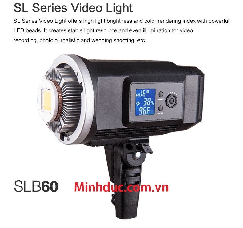  Đèn LED ngoại cảnh GODOX SLB 60W